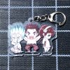 1 Pcs Kawaii Anime Dr Stone Keychains Cartoon Figure Senkuu Kohaku Acrylic Pendant Keyrings Figure Toys 1 - Dr. Stone Merch