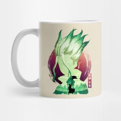 Minimalist Silhouette Senku Mug Official Haikyuu Merch