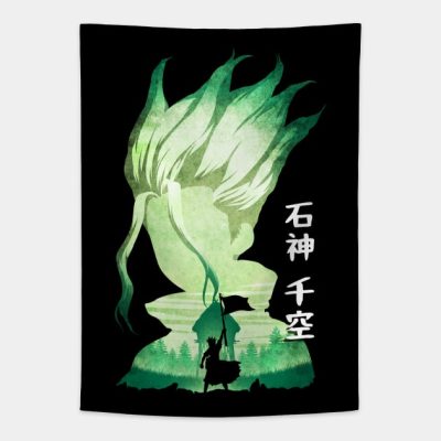 Minimalist Silhouette Senku Tapestry Official Haikyuu Merch