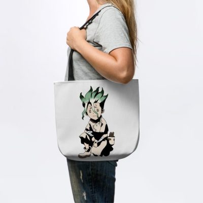 Dr Stone Senku Ishigami Chibi Cute Frail Tote Official Haikyuu Merch