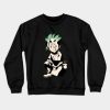 Dr Stone Senku Ishigami Chibi Cute Frail Crewneck Sweatshirt Official Haikyuu Merch