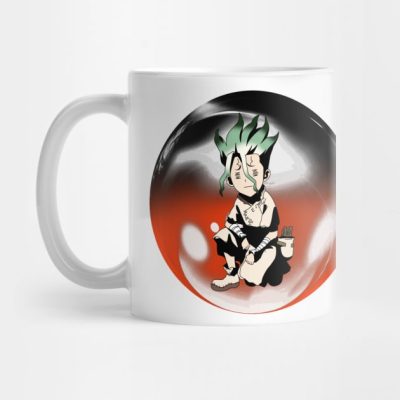 Senku Ishigami Dr Stone Closed Eyes Chibi Mug Official Haikyuu Merch