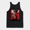 Senku Red Comic Design Tank Top Official Haikyuu Merch