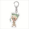 Acrylic Figure Keychain Anime Dr STONE Characters Ishigami Senkuu Amber Chrome Asagiri Gen Charm Pendant Keyring 1 - Dr. Stone Merch