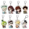 Anime Dr Stone Acrylic Keychain Cartoon Figure Ishigami Senkuu Amber Asagiri Gen Pendant Keyring Collections - Dr. Stone Merch