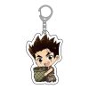 Anime Dr Stone Acrylic Keychain Cartoon Figure Ishigami Senkuu Amber Asagiri Gen Pendant Keyring Collections 4 - Dr. Stone Merch