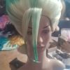 Anime Dr Stone Ishigami Senkuu Cosplay Wig Short Green Mixed Synthetic Hair Halloween Party Carnival Props 4 - Dr. Stone Merch