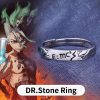 Anime Dr Stone Ring Cosplay Anime Accessories Ring Fashion Jewelry Anillos Mujer Cosplay Xmas Gift Wholesale - Dr. Stone Merch