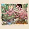 Dr STONE Anime Tapestry Art Printing Cheap Hippie Wall Hanging Bohemian Wall Tapestries 1 - Dr. Stone Merch