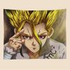 Dr STONE Anime Tapestry Art Printing Cheap Hippie Wall Hanging Bohemian Wall Tapestries - Dr. Stone Merch