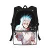 Dr STONE anime Men Women Backpack 3D Print Fashion Student School Bag Laptop Backpack Kids Travel 4 - Dr. Stone Merch