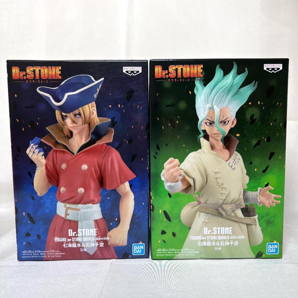 In Stock Dr STONE STONE WORLD Science of Modeling Nanami Ryusui Ishigami Senku Figure Model Toys - Dr. Stone Merch