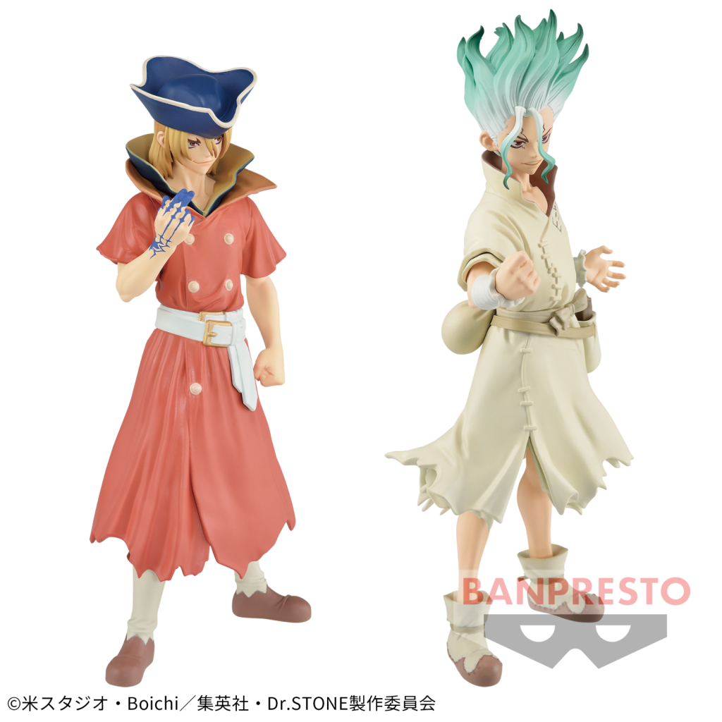 In Stock Dr STONE STONE WORLD Science of Modeling Nanami Ryusui Ishigami Senku Figure Model Toys - Dr. Stone Merch