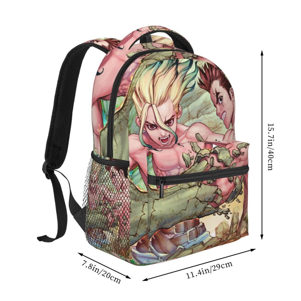 Men Woman Backpack Dr Stone Schoolbag for Female Male 2023 Fashion Bag Student Bookpack 1 - Dr. Stone Merch