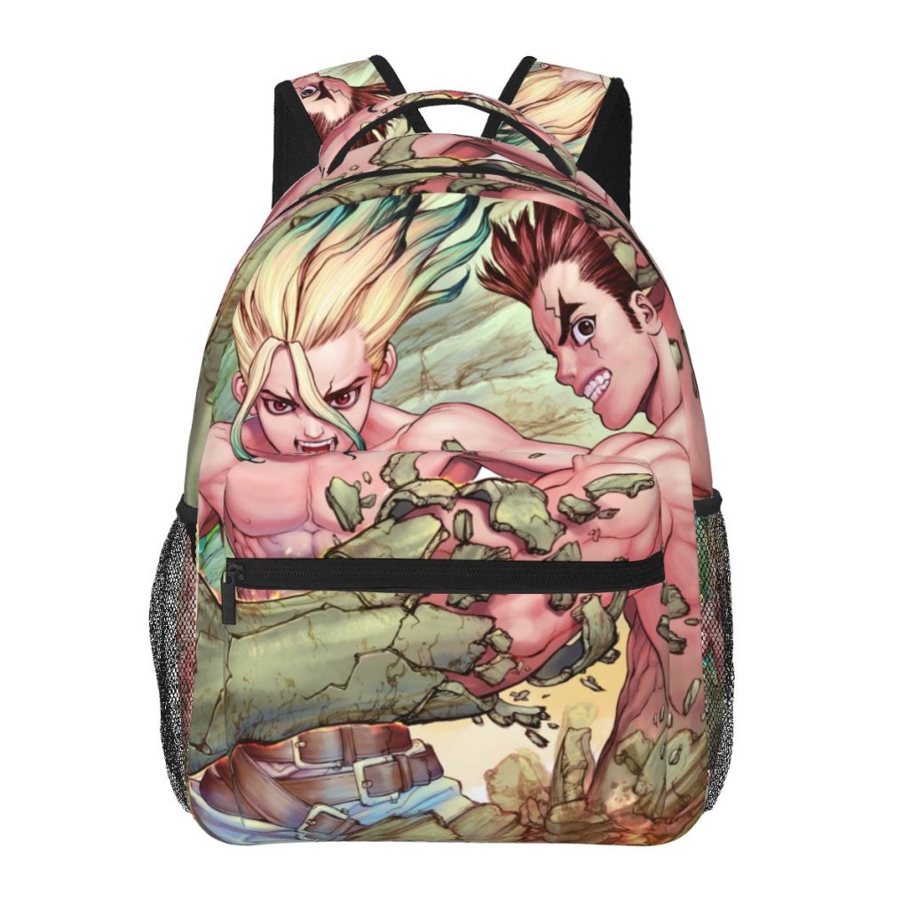 Men Woman Backpack Dr Stone Schoolbag for Female Male 2023 Fashion Bag Student Bookpack - Dr. Stone Merch