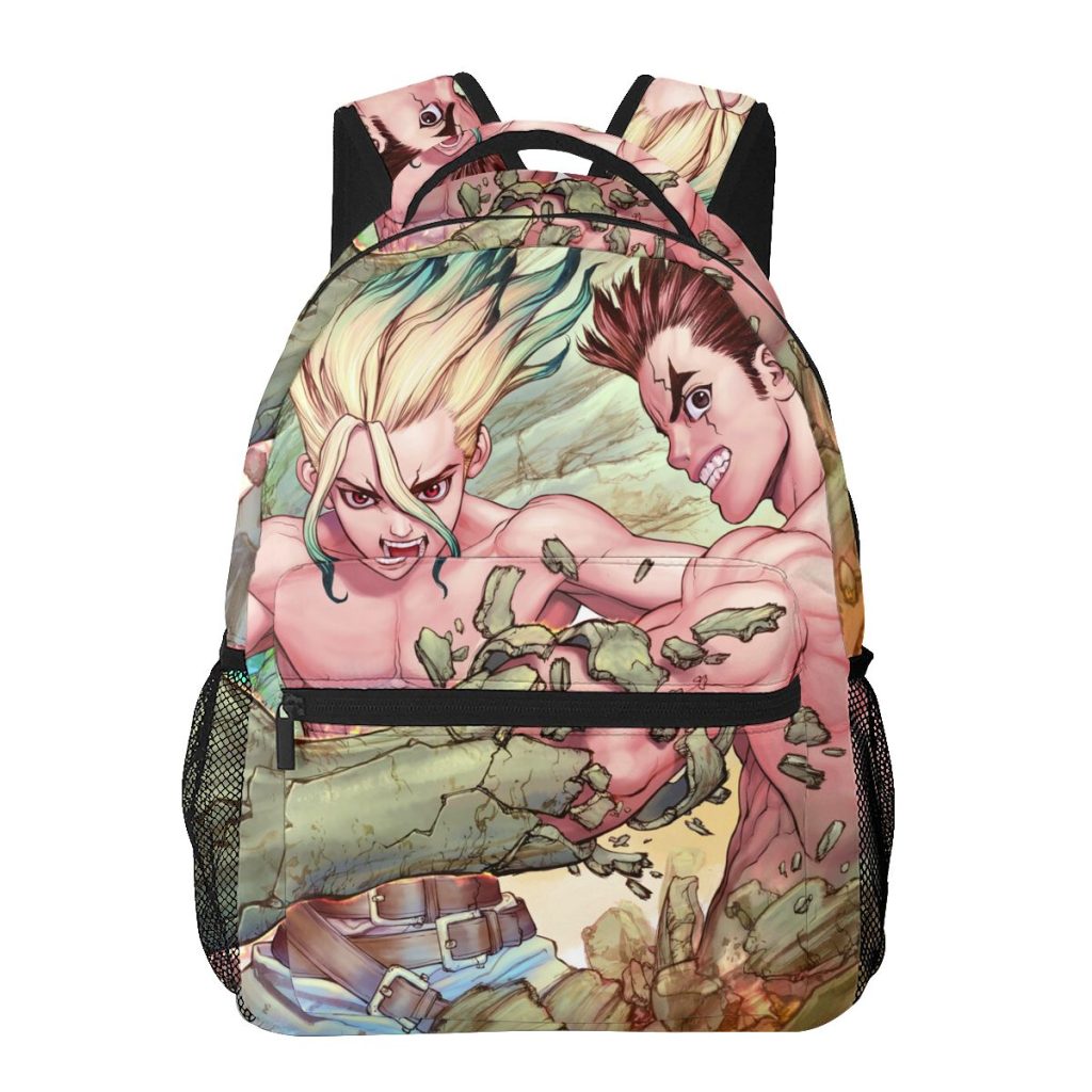 Men Woman Backpack Dr Stone Schoolbag for Female Male 2023 Fashion Bag Student Bookpack 5 - Dr. Stone Merch