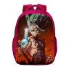 New Dr STONE Backpack Mochila Boys Girl School Bag Teens Storage Bag Travel Bags Children Rucksack - Dr. Stone Merch