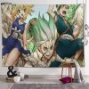 Wall Tapestry Japanese Anime Dr Stone Background Decorative Wall Hanging For Living Room Bedroom Dorm Room.jpg 640x640 - Dr. Stone Merch