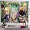 Wall Tapestry Japanese Anime Dr Stone Background Decorative Wall Hanging For Living Room Bedroom Dorm Room.jpg 640x640 3 - Dr. Stone Merch