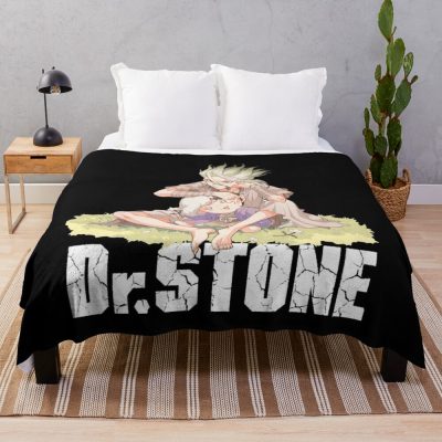 Fanart Dr Stone Merch Anime Throw Blanket Official Dr. Stone Merch