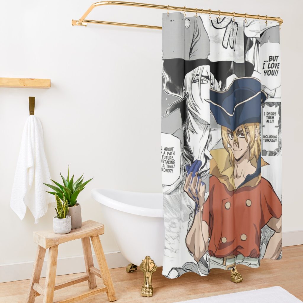 Ryusui Nanami Shower Curtain Official Dr. Stone Merch