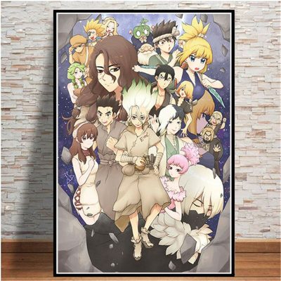 Dr.Stone Friends Wall Art