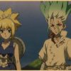 Japanese Anime Paintings Dr STONE Poster Classic Wall Artwork Prints Kraft Paper Vintage Pictures Home Decor 1 - Dr. Stone Merch