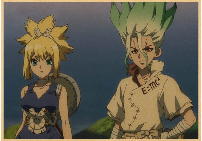 Japanese Anime Paintings Dr STONE Poster Classic Wall Artwork Prints Kraft Paper Vintage Pictures Home Decor 1 - Dr. Stone Merch