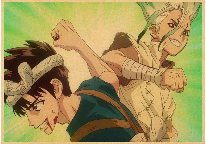 Japanese Anime Paintings Dr STONE Poster Classic Wall Artwork Prints Kraft Paper Vintage Pictures Home Decor 15 - Dr. Stone Merch