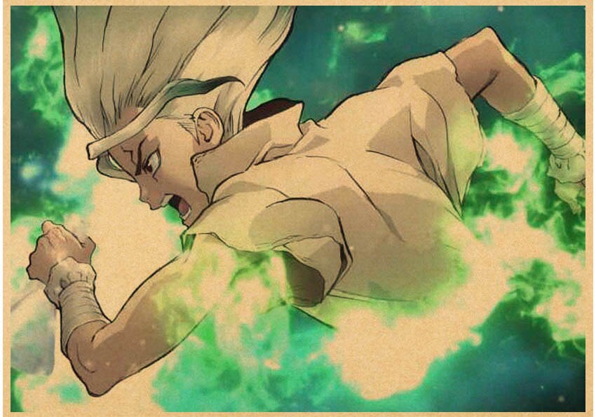 Japanese Anime Paintings Dr STONE Poster Classic Wall Artwork Prints Kraft Paper Vintage Pictures Home Decor 16 - Dr. Stone Merch