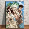 Nordic Anime Dr STONE Ishigami Senku Shishio Tsukasa Print Art Canvas Poster For Living Room Decor 1 - Dr. Stone Merch