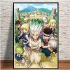 Nordic Anime Dr STONE Ishigami Senku Shishio Tsukasa Print Art Canvas Poster For Living Room Decor - Dr. Stone Merch