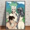 Nordic Anime Dr STONE Ishigami Senku Shishio Tsukasa Print Art Canvas Poster For Living Room Decor 7 - Dr. Stone Merch