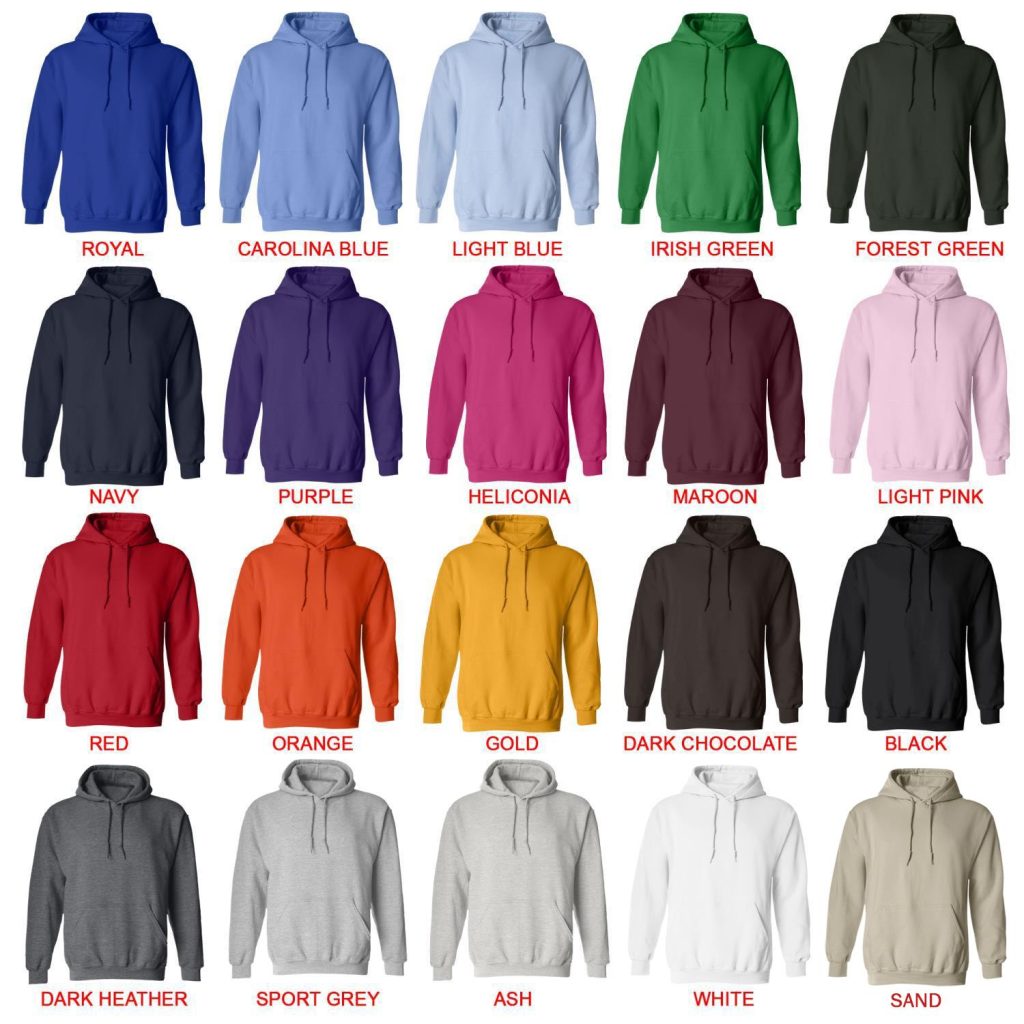 hoodie color chart 1 - Dr. Stone Merch